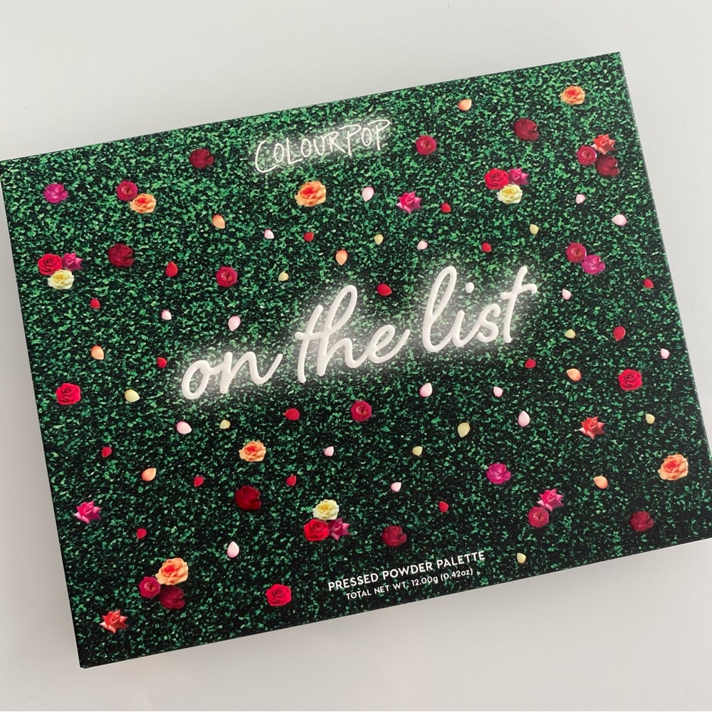 New ColourPop On the List Eyeshadow Palette